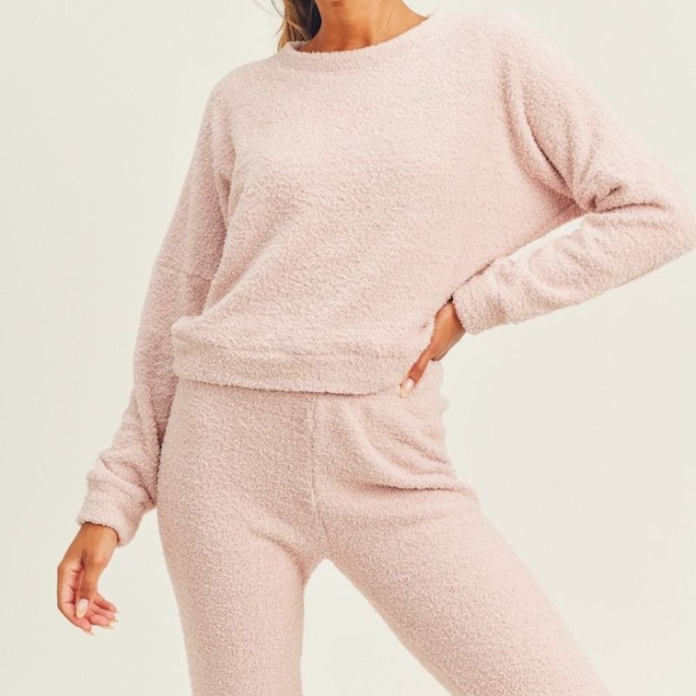 Cozy Teddy Lounge Set - Dusty Mauve #9280